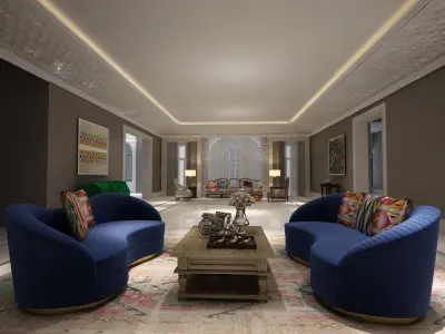 WHITE VILLA 3D model buy