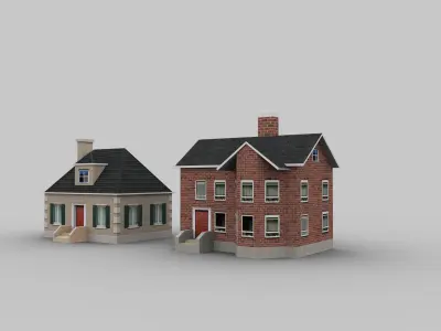 Low Poly House Pack 1 Low-poly 3D model