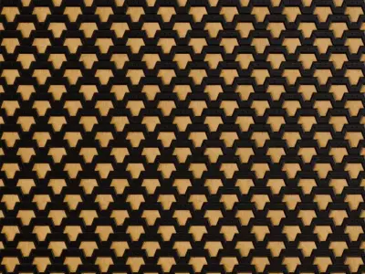 Yellowish Sci-fi Wall PBR Seamless Texture