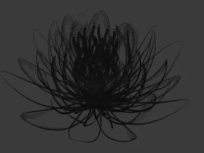 Lotus flower Free 3D model