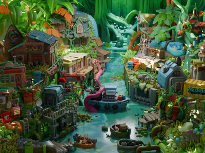 Swamp 3D model