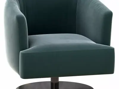  Swivel armchair with armrests 3D model