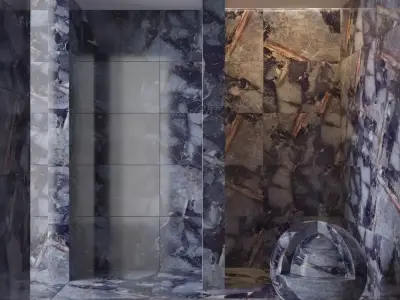 Marble wall 301 3D model