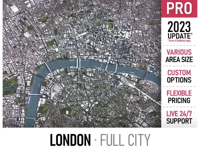 London Low-poly 3D model