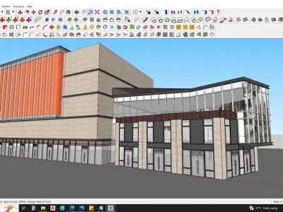 Modern Shopping Mall 3D Model 3D model
