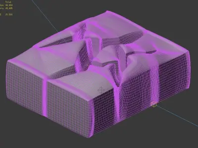 Planet - Ice Cliff 02 3D model