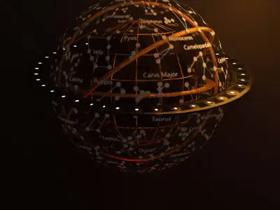 Steam Globe 3D model