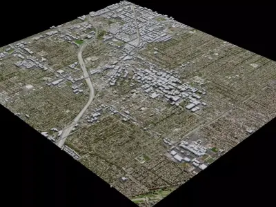 Santa Ana - USA 3D model