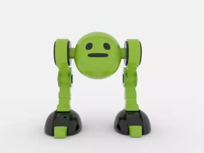 CUTE ROBOT Low-poly 3D model