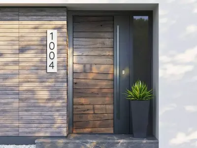 Exterior Door Low-poly 3D model