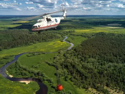  Russian EMERCOM Helicopter Mi-26 with Bambi Bucket 