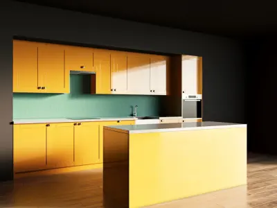 34-Kitchen10 glossy 3 3D model