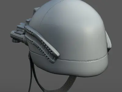 Helmet scifi fantasy futuristic technology fantasy  Low-poly 3D model