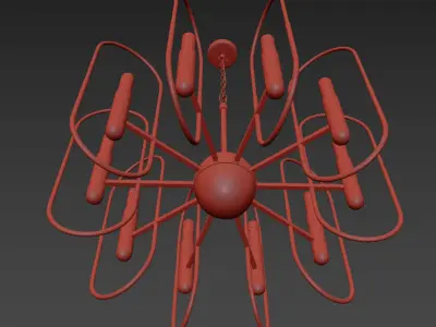 Lucent chandelier 3D model