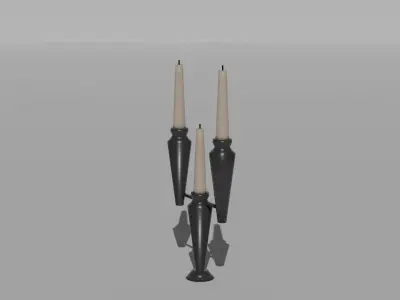 Candle Low-poly 3D model