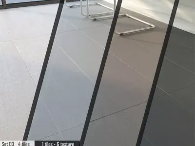 Ariana Canvas Set 3D model