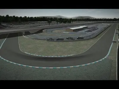 Twin Ring Motegi Road Course and Oval Game Ready Low-poly 3D model