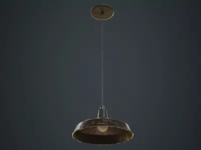 Hanging Lamp 2C Low-poly 3D model