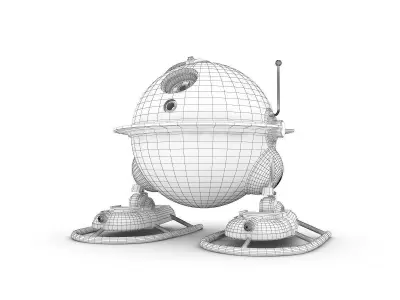 Funny Robot Character 3D model purchase
