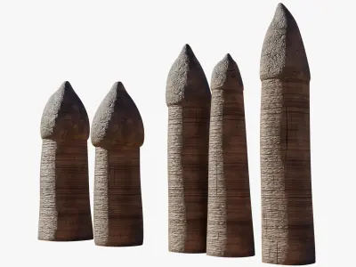 Fairy chimneys 3D model