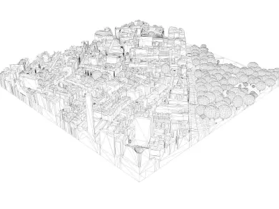 London city tile Level 2 block TQ2880 South East 3D model
