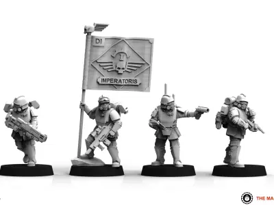 Universal Guard - Shock Command Squad 3D print model