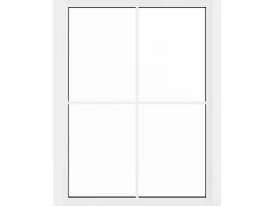 White Window 07 3D model
