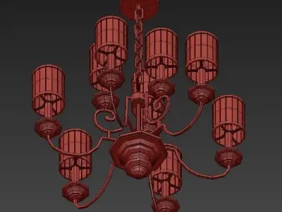 Fifth Avenue Collection 9 Light 32 Wide Chandelier 3D model
