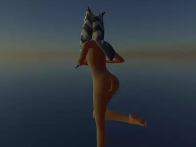 Sexy Alien Girl Nude 3D print model