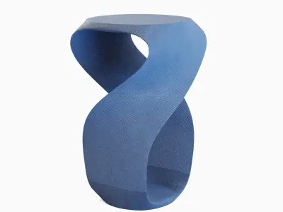 Twisted Stool for Childs B 03 3D model