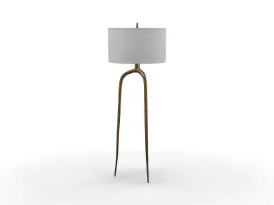Uttermost Wish Bone Floor Lamp 3D model