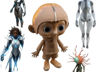 Character Collection - Sci-Fi and Fantasy Bundle 3D print model