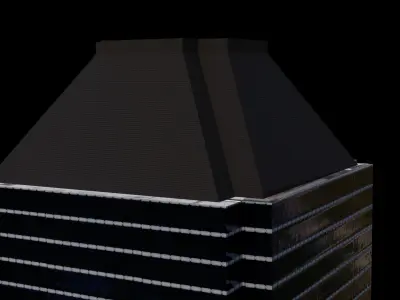 60 Wall Street - NYC Low-poly 3D model