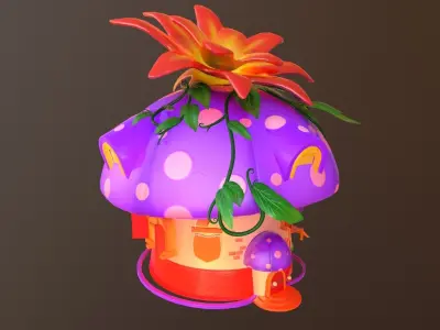 Asset - Cartoons - House - 3D model Low-poly 3D model