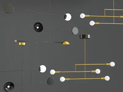 Ceiling Light Collection 3D model