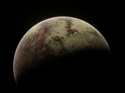 Planet Space Ready to game Low-poly 3D model buy