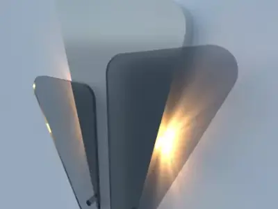Bracket Light 1 Low-poly 3D model
