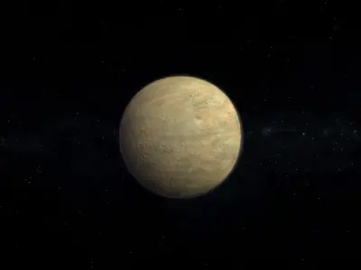 Dwarf Alien Planet or Moon 05 Low-poly 3D model