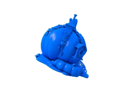 pumpkin home -  pumpkin - home - Whimsical Pumpkin  3D print model
