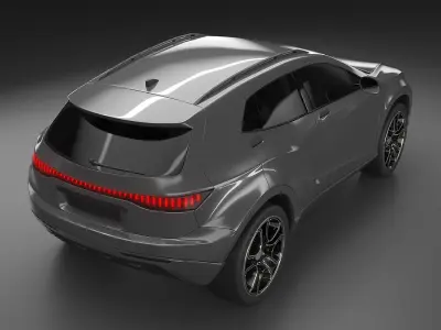 Generic electric SUV 3D model