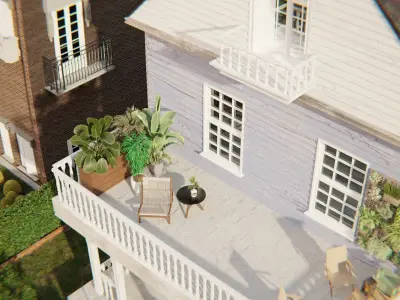 Villa 3D model shop