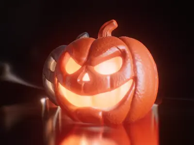 Jack O Lantern Pumpkin Halloween Decoration  3D print model