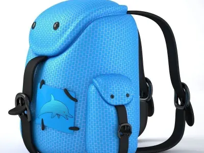 Back Pack in All Colors 3D model