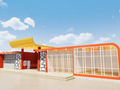 Rest Swimming Pool Building 3D model