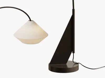 Avenir Dark Bronze Metal Arc Floor Lamp 3D model