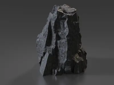 Cliff Rock 004 Low-poly 3D model