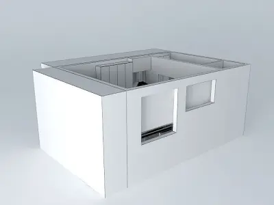juliana house with windows and doors Free 3D model