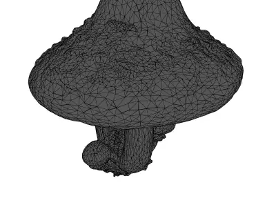 Glowing Mushroom Lamp 3D Model Low-poly 3D model