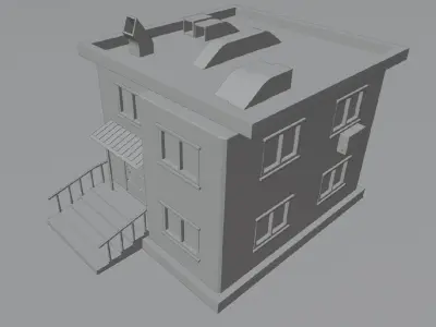 house Low-poly 3D model