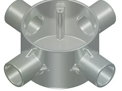 Steel Electrical Junction Box 3D model